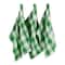 DII® Shamrock Green Buffalo Check Dishtowels, 3ct.